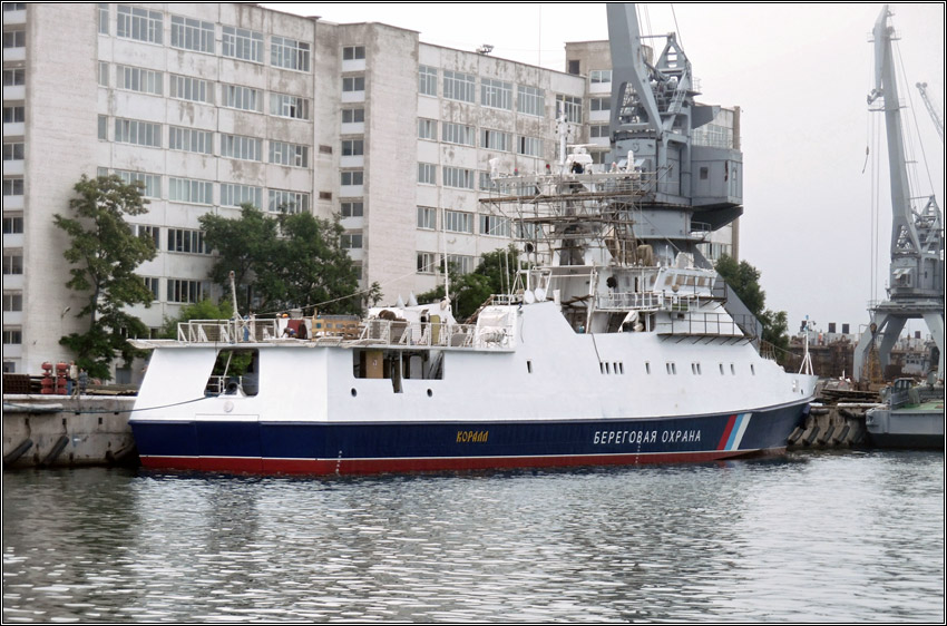 Сторожевой корабль «Коралл» проекта 22460 спустили на воду во Владивостоке